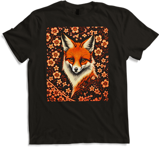 Produktbild von T-Shirt Foxes Japanische Kirschblüte Blume Kitsune Fuchs