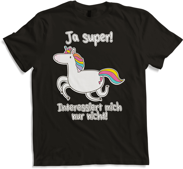 Produktbild von T-Shirt Freches Einhorn Lustiger Cooler Spruch Mädchen & Teenager