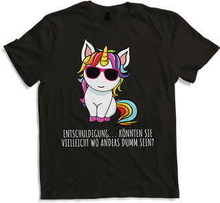 Produktbild von T-Shirt Freches Einhorn Lustiger frecher Spruch Mädchen & Teenager