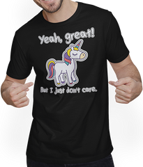 Produktbild von T-Shirt mit Mann Freches Einhorn, lustig, cool, Spruch für Mädchen und Jugendliche