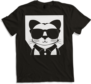 Produktbild von T-Shirt Frettchen trägt Sonnenbrille coole Frettchen
