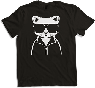 Produktbild von T-Shirt Frettchen trägt Sonnenbrille coole Frettchen