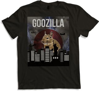Produktbild von T-Shirt GOOZILLA | Lustiger Degu Spruch | Octodon Degus Zubehör