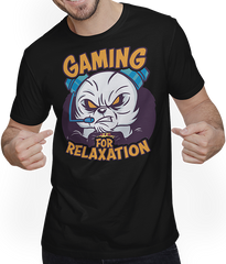 Produktbild von T-Shirt mit Mann Gaming für Entspannung Gamer Nerd Panda PC Computerspiele