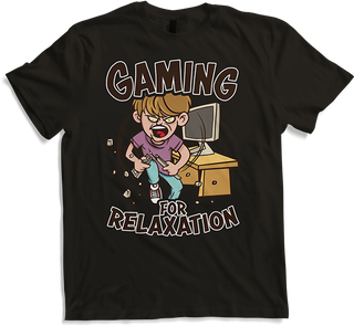 Produktbild von T-Shirt Gaming für Entspannung Gamer Nerd Spruch PC Computerspiele