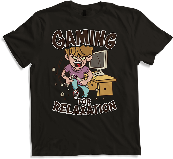 Produktbild von T-Shirt Gaming für Entspannung Gamer Nerd Spruch PC Computerspiele