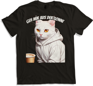 Produktbild von T-Shirt Geh mir aus der Sonne Freche Frauen Sprüche Kaffee Spruch