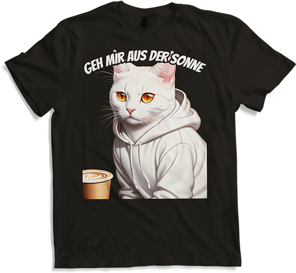 Produktbild von T-Shirt Geh mir aus der Sonne Freche Frauen Sprüche Kaffee Spruch