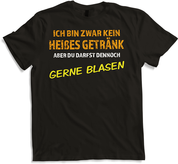 Produktbild von T-Shirt Gerne Blasen Versauter Sexwitz Anmachspruch Anmach Sprüche