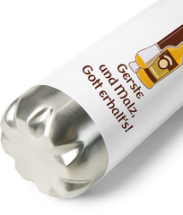 Produktbild vom Boden der Thermoflasche Gerste und Malz Gott erhalt's Schottland Islay Scotch Whisky