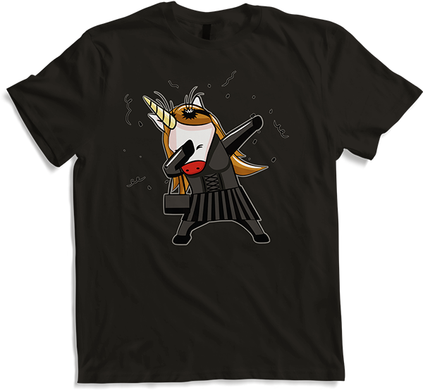 Produktbild von T-Shirt Gothic Dab Einhorn | Dabbing Unicorn Geschenk | Goth
