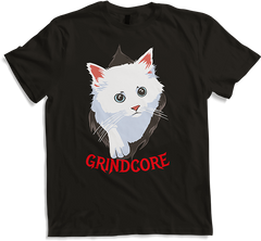Produktbild von T-Shirt Grindcore Spruch Death Metal Kitty Metalhead Kätzchen Katze