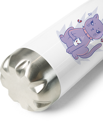 Produktbild vom Boden der Thermoflasche Grindcore Spruch Horror Katze Metalhead Heavy Metal