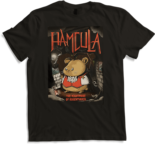 Produktbild von T-Shirt HAMCULA Golden Roborovski Campbell's Zwerghamster Spruch