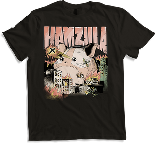 Produktbild von T-Shirt HAMZILLA Zwerghamster, syrischer goldener Roborovski Campbell's