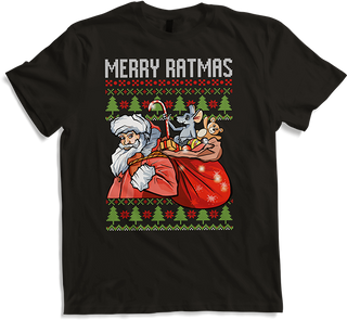 Produktbild von T-Shirt Hässliche Weihnachten für Rattenbesitzer Lustige ausgefallene Ratmas