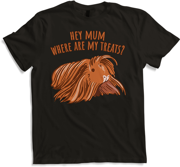 Produktbild von T-Shirt Hey Mum Where Are My Treats? Lustiger Meerschweinchen Spruch