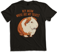 Produktbild von T-Shirt Hey Mum Where Are My Treats? Lustiger Meerschweinchen Spruch