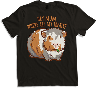Produktbild von T-Shirt Hey Mum Where Are My Treats? Lustiges Meerschweinchen-Spruch für Mädchen