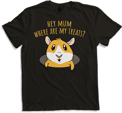 Produktbild von T-Shirt Hey Mum Where Are My Treats? Lustiges Meerschweinchen-Spruch für Mädchen