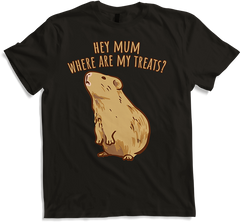 Produktbild von T-Shirt Hey Mum Where Are My Treats? Lustiges Meerschweinchen-Spruch für Mädchen