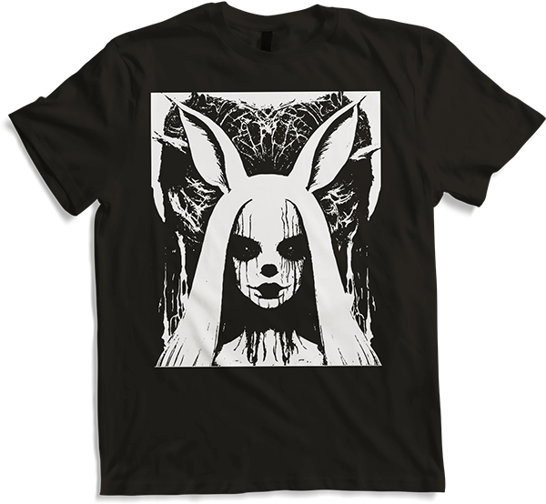 Produktbild von T-Shirt Horror Gothic Batcave Girl Bunny Dark Wave Gothic Girl