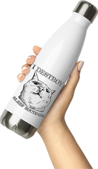 Produktbild von Thermosflasche von Hand gehalten I Destroy Sleep Routines Katzen-Spruch