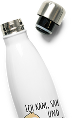 Produktbild vom Oberteil der Thermoflasche Ich kam sah und drehte direkt wieder um Faultier Spruch