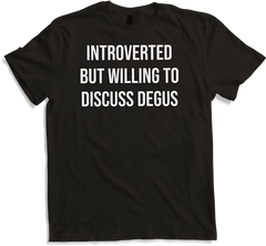 Produktbild von T-Shirt Introverted But Will To Discuss Degus Lustiger Degu Spruch
