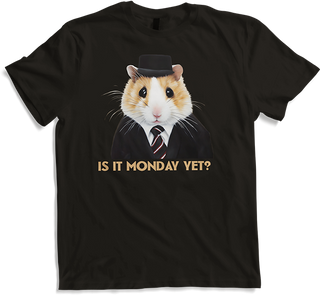 Produktbild von T-Shirt Ist es Montag noch? Montag Sprüche Arbeitsspruch Büro Hamster