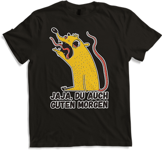 Produktbild von T-Shirt Jaja, Du auch guten Morgen Morgenmuffel Langschläfer Ratten