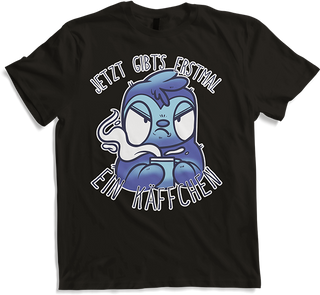 Produktbild von T-Shirt Jetzt gibt's erstmal ein Käffchen Faultier Kaffee Sprüche