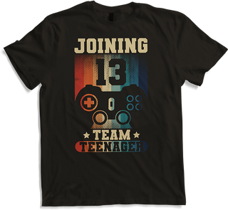 Produktbild von T-Shirt Joining Team Teenager Spruch Teen Gamer Boy 13. Geburtstag