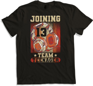 Produktbild von T-Shirt Joining Team Teenager Spruch Teen Gamer Boy 13. Geburtstag