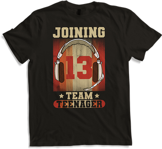 Produktbild von T-Shirt Joining Team Teenager Spruch Teen Gamer Boy 13. Geburtstag