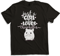 Produktbild von T-Shirt Just A Girl Who Loves Chinchillas Spruch Lustige Chinchilla