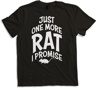 Produktbild von T-Shirt Just One More Rat Funny Fancy Rat Spruch Haustier Ratten Besitzer Ratten