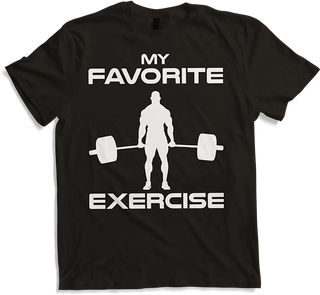 Produktbild von T-Shirt Lieblingsübung Legday Bodybuilding Muscle Deadlift