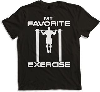 Produktbild von T-Shirt Lieblingsübung Rückentraining Calisthenics Muscle Pull Ups