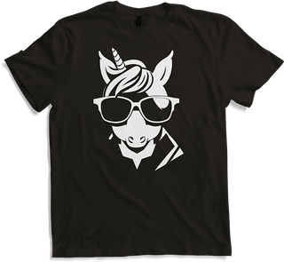 Produktbild von T-Shirt Lustige Einhörner tragen Sonnenbrille cooles Einhorn