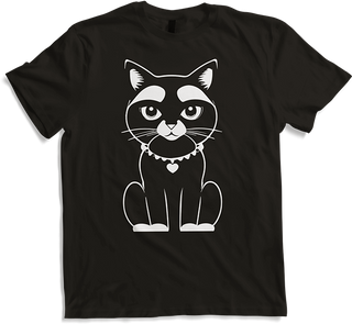 Produktbild von T-Shirt Lustige Katze Silhouette freche lustige Katzen