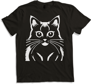 Produktbild von T-Shirt Lustige Katze Silhouette freche lustige Katzen