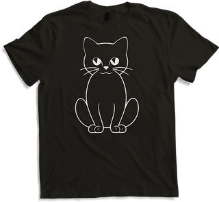 Produktbild von T-Shirt Lustige Katze Silhouette freche lustige Katzen