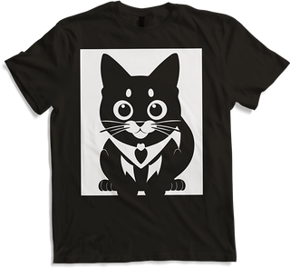 Produktbild von T-Shirt Lustige Katze Silhouette freche lustige Katzen
