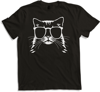 Produktbild von T-Shirt Lustige Katze mit Sonnenbrille Kätzchen Sunglas Katzen