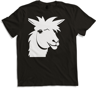 Produktbild von T-Shirt Lustige Lama-Silhouette, freche lustige Lamas