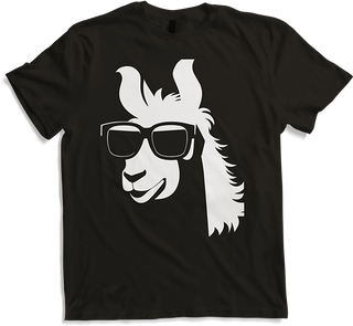 Produktbild von T-Shirt Lustige Lama trägt Sonnenbrille Cool Llamas
