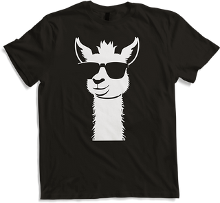 Produktbild von T-Shirt Lustige Lama trägt Sonnenbrille Cool Llamas
