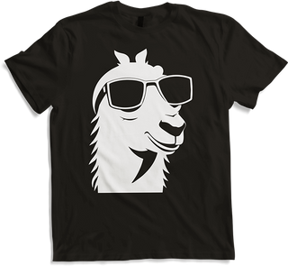 Produktbild von T-Shirt Lustige Lama trägt Sonnenbrille Cool Llamas