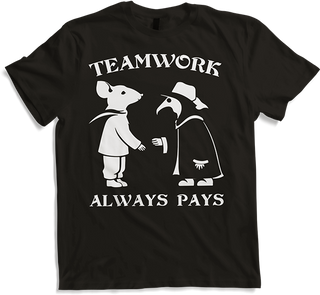 Produktbild von T-Shirt Lustige Ratte Spruch Teamwork Always Pays Fancy Rats Pet Rat